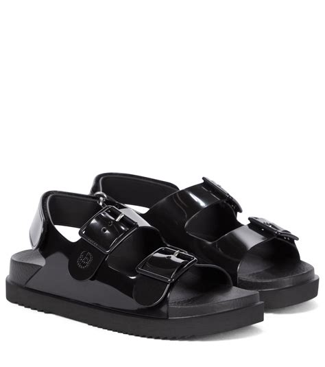 gucci isla buckled rubber sandals|gucci snakeskin sandals.